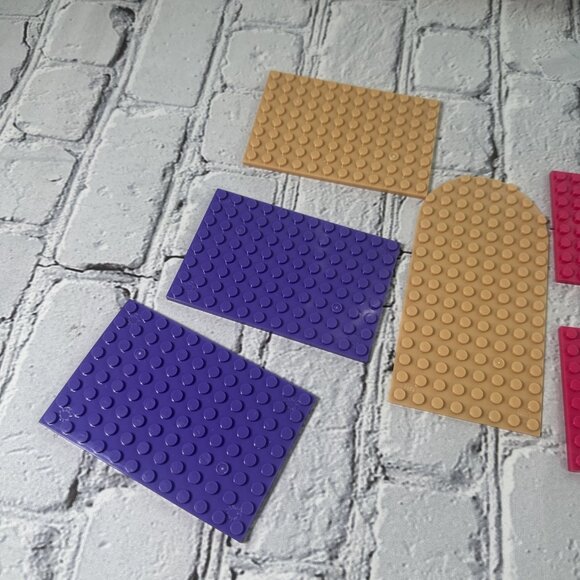 Mega Blok Bloks Heart Girl Baseplates Replacement Add-on Pieces Parts Lot of 8 - Picture 5 of 16